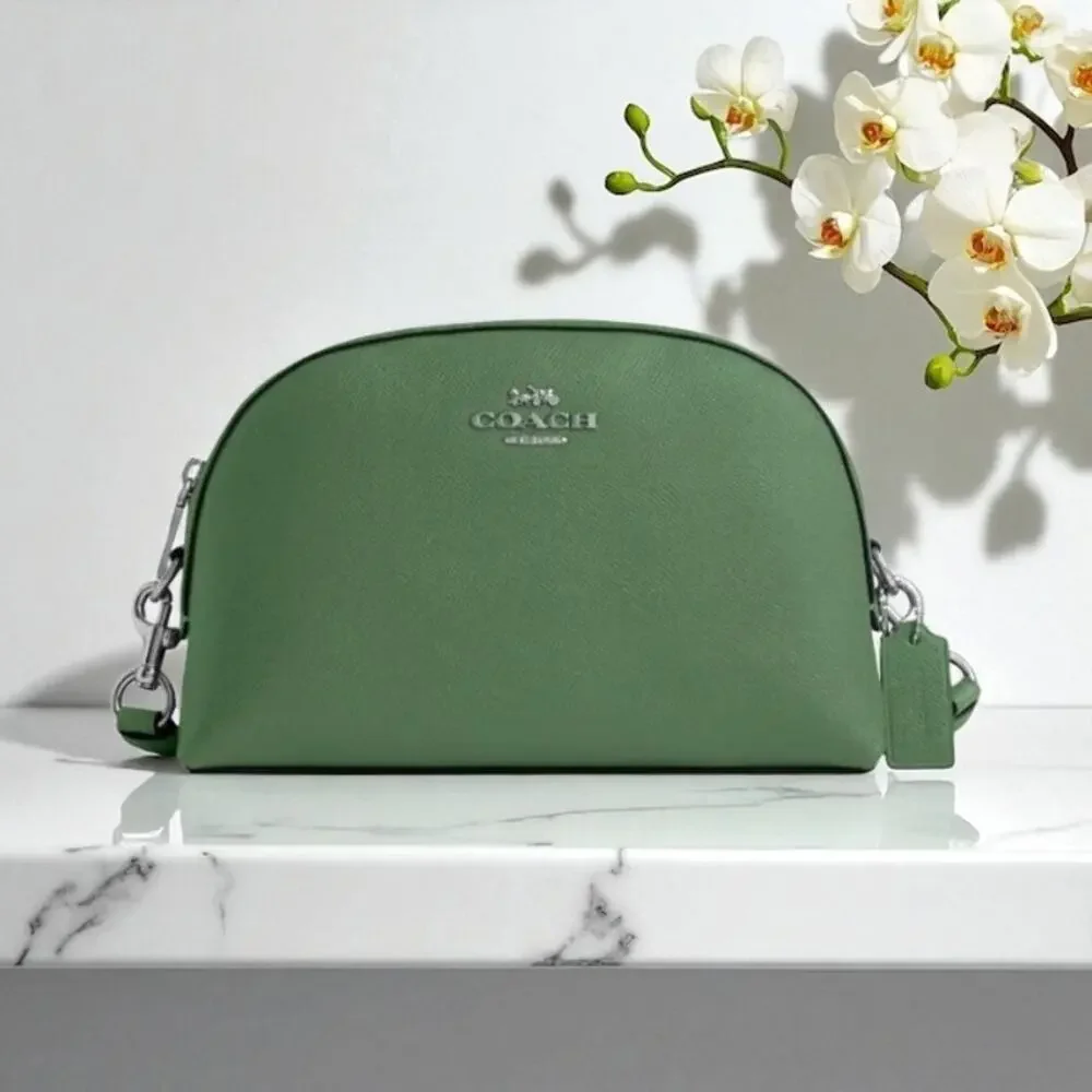Coach Madi Crossbody Purse in Soft Green Leather CR348